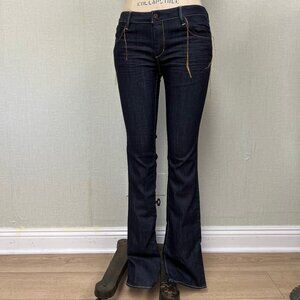 NWT Vintage 2000s Japanese Denim Kuna Dark Wash Straight Low Rise Jeans 31